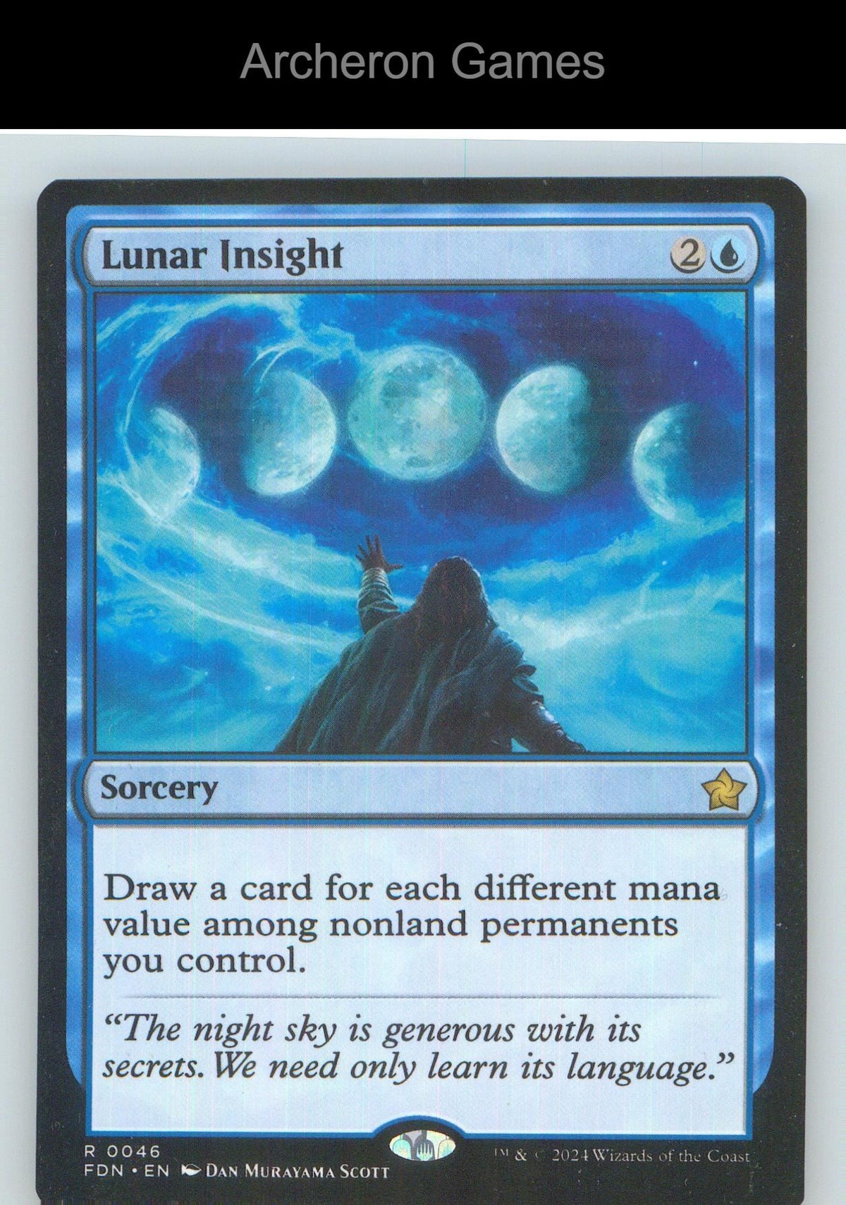 Lunar Insight FDN 46 R MTG Card NM/EX+