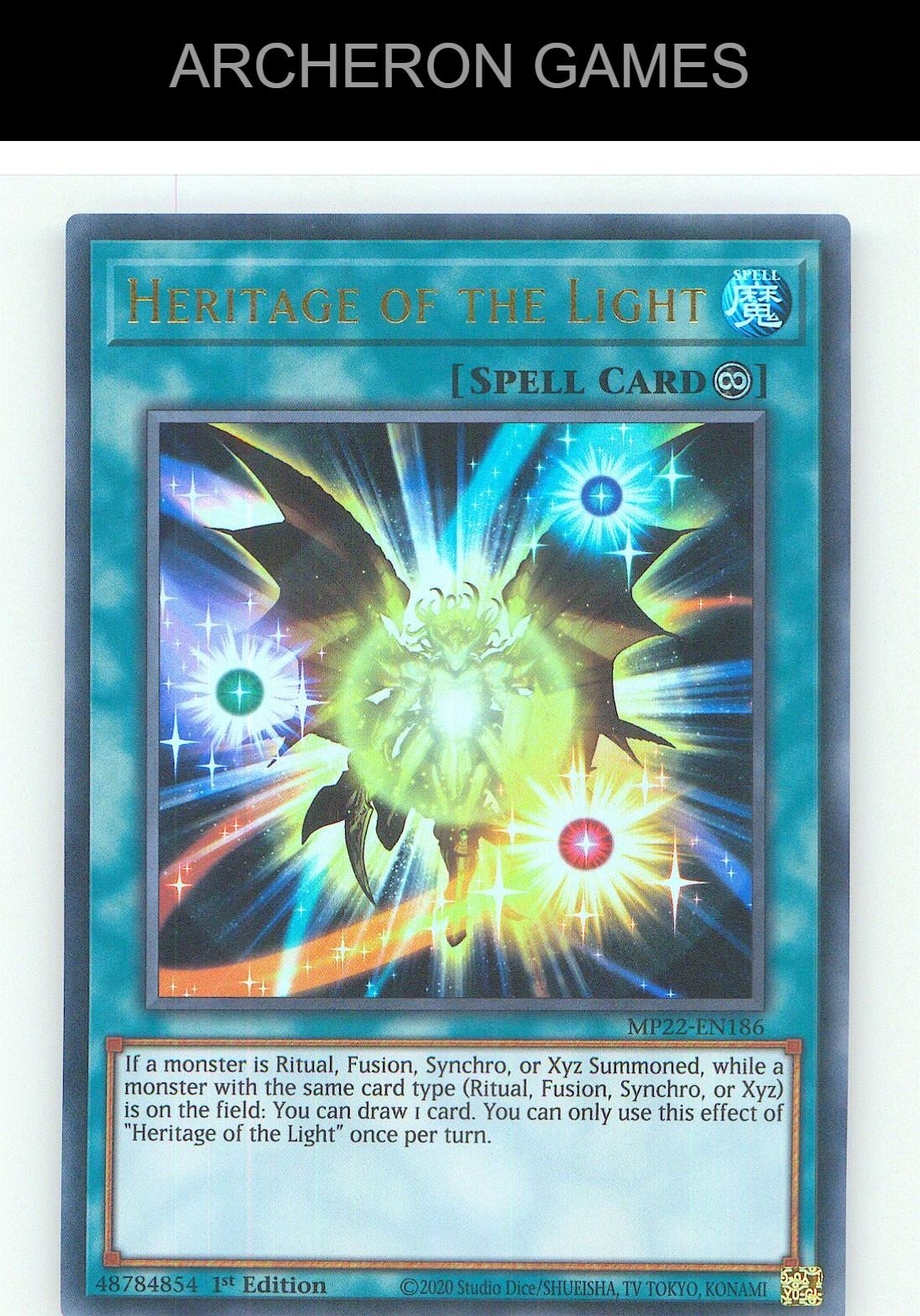 Heritage of the Light Ultra Rare YUGIOH Card 1st Edition