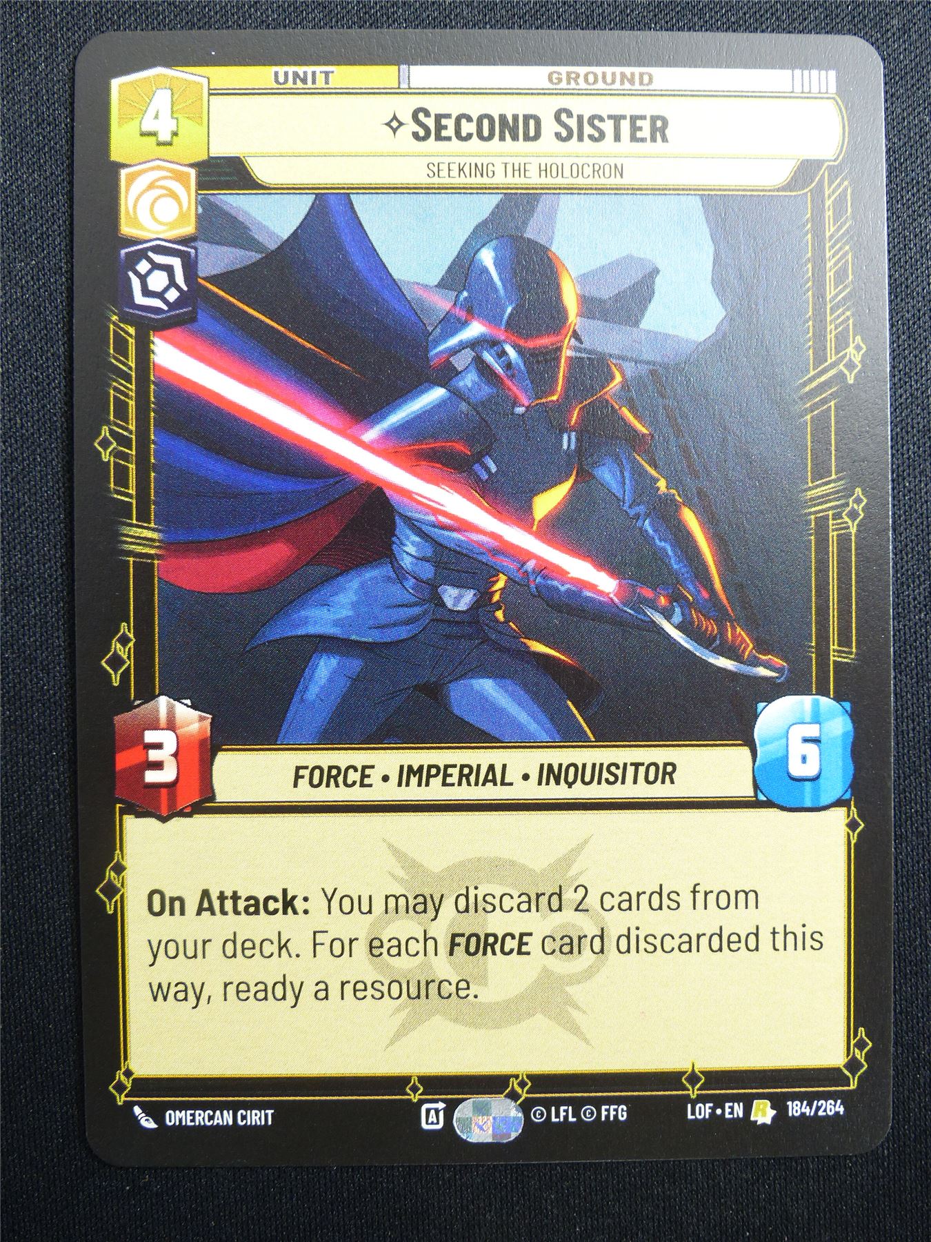 Second Sister 184/264 - Star Wars Unlimited Card #4IU