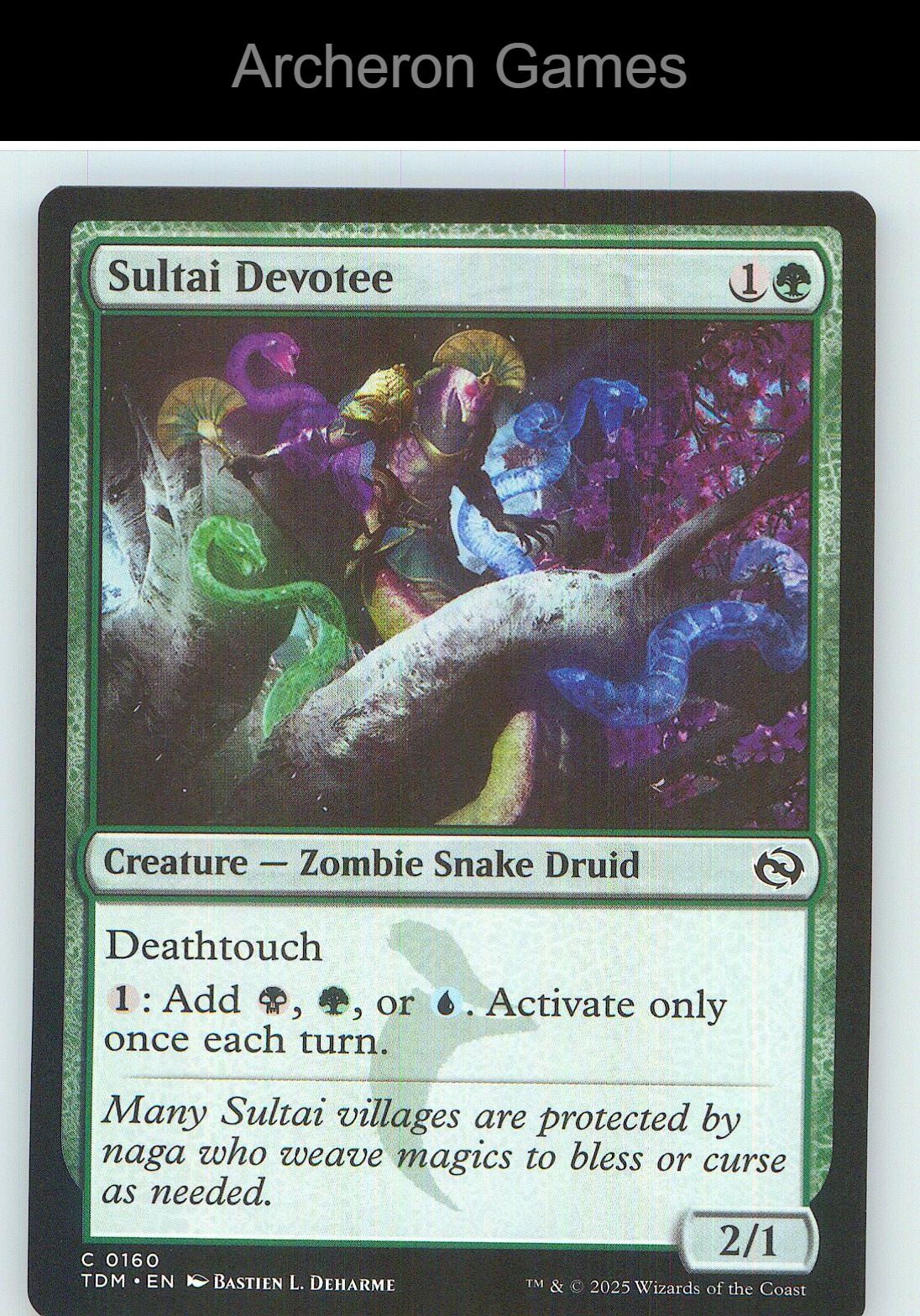 Sultai Devotee TDM 160 C MTG Card NM/EX+