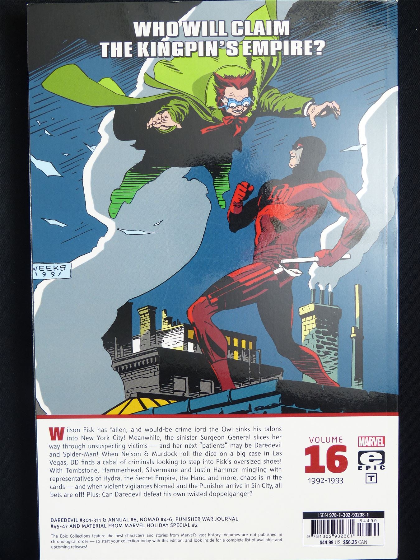 Daredevil: Dead Man's Hand - Epic Collection Volume 16 - Marvel Graphic Softback #338