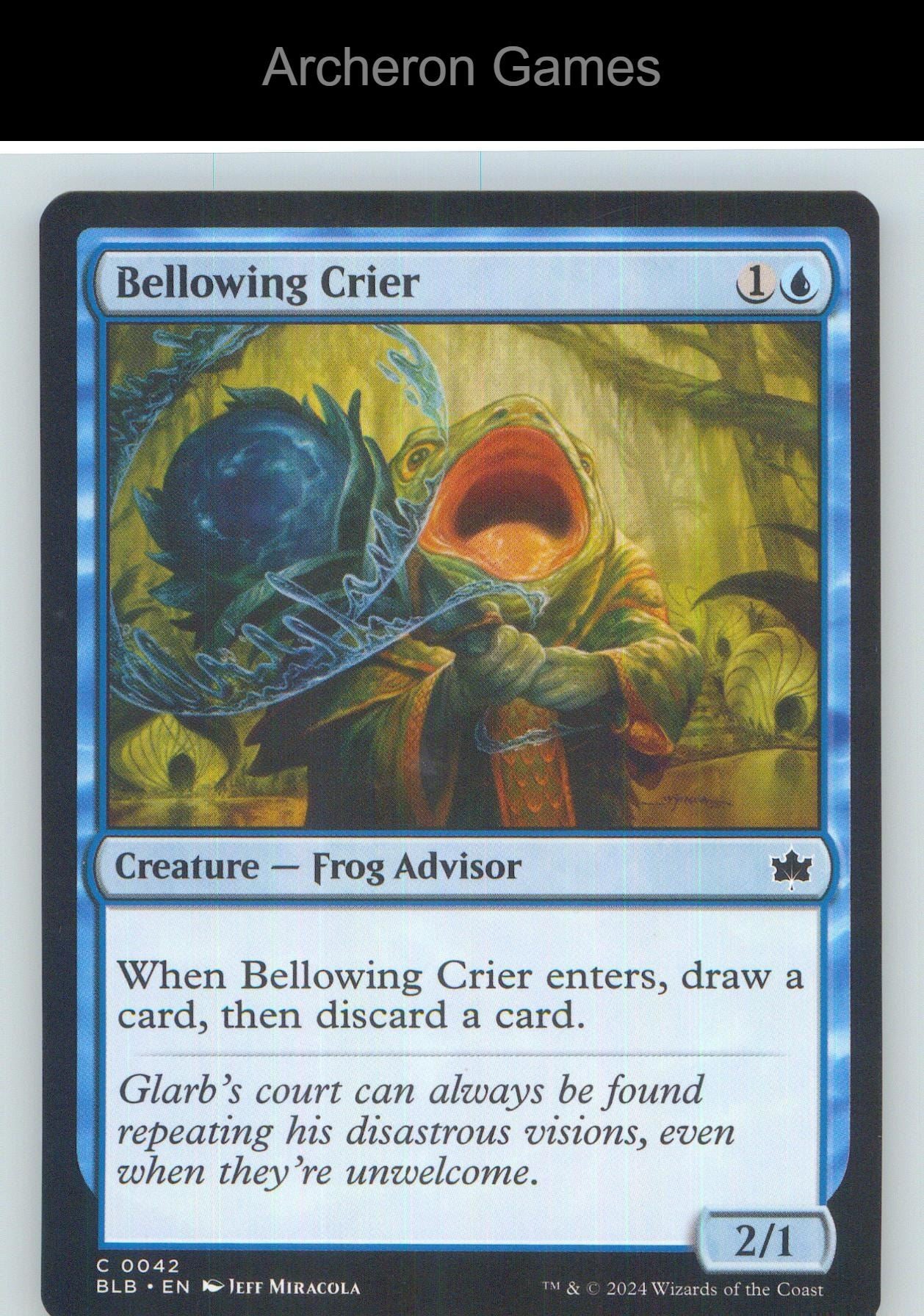 Bellowing Crier BLB 42 C MTG Card NM/EX+