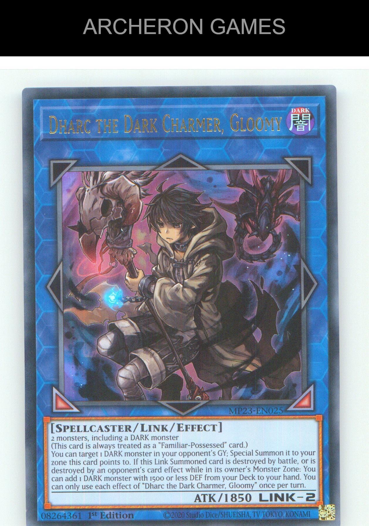 Dharc the Dark Charmer, Gloomy UR YUGIOH Card 1st Edition