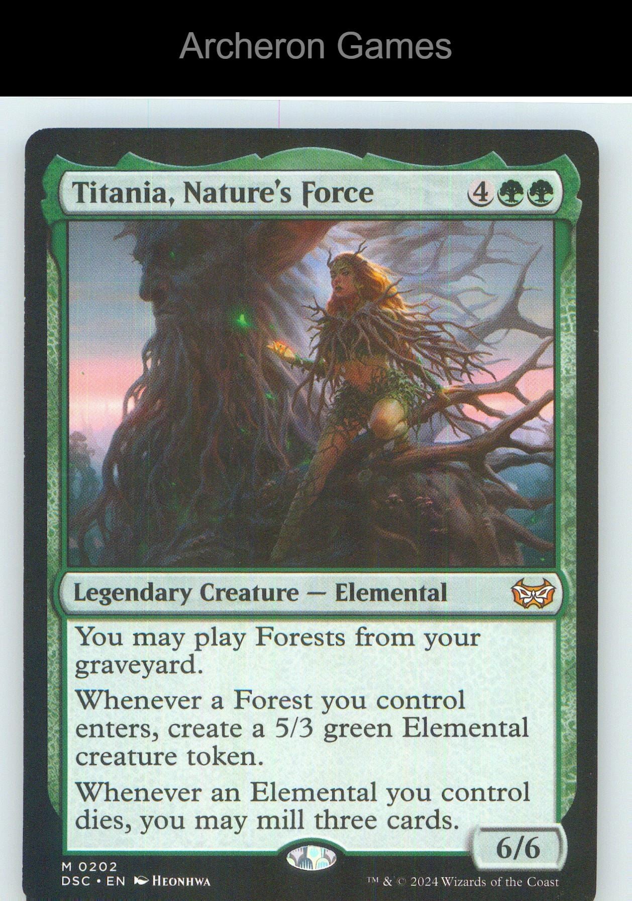 Titania, Nature's Force 202 Mythic MTG Card NM/EX+