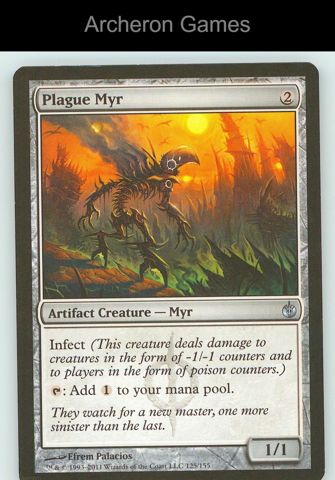 Plague Myr MBS 125 UC MTG Card NM/EX+