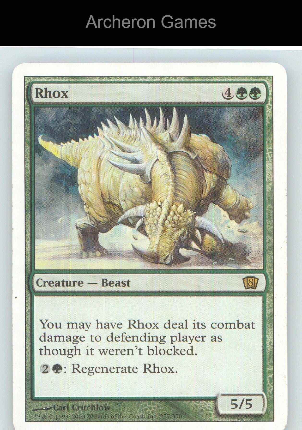 Rhox 8ED 277 R MTG Card NM/EX+