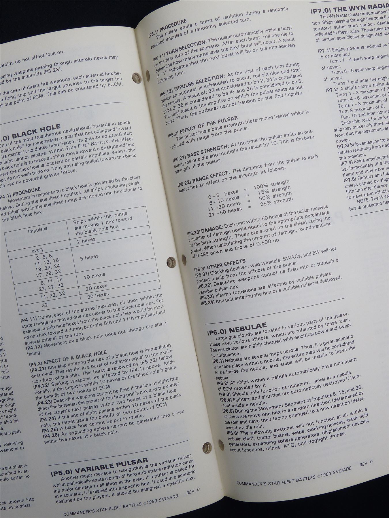 Star Fleet Battles: Commander's Rulebook Booklet - Roleplaying Game #1NK