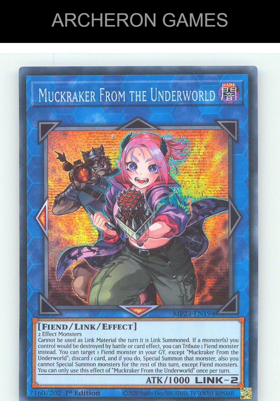Muckraker From the Underworld Prismatic Secret Rare YUGIOH Card 1st Edition