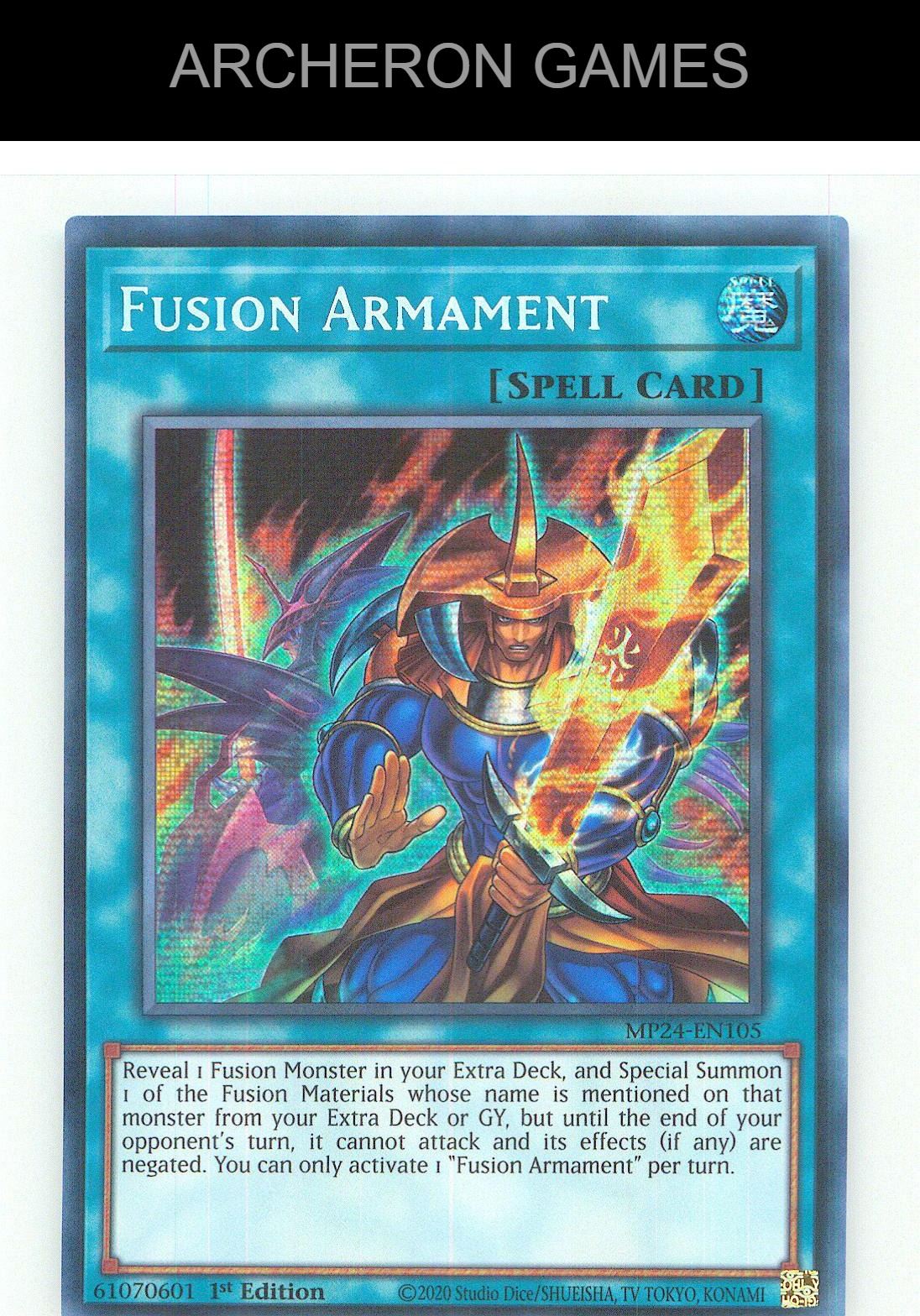 Fusion Armament Prismatic Secret Rare YUGIOH Card 1st Edition