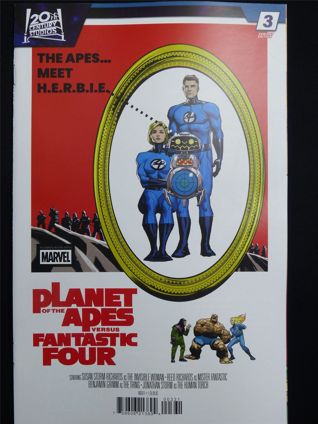 PLANET of the Apes versus Fantastic Four #3 Cvr C - Jun 2026 Marvel Comic #4AP