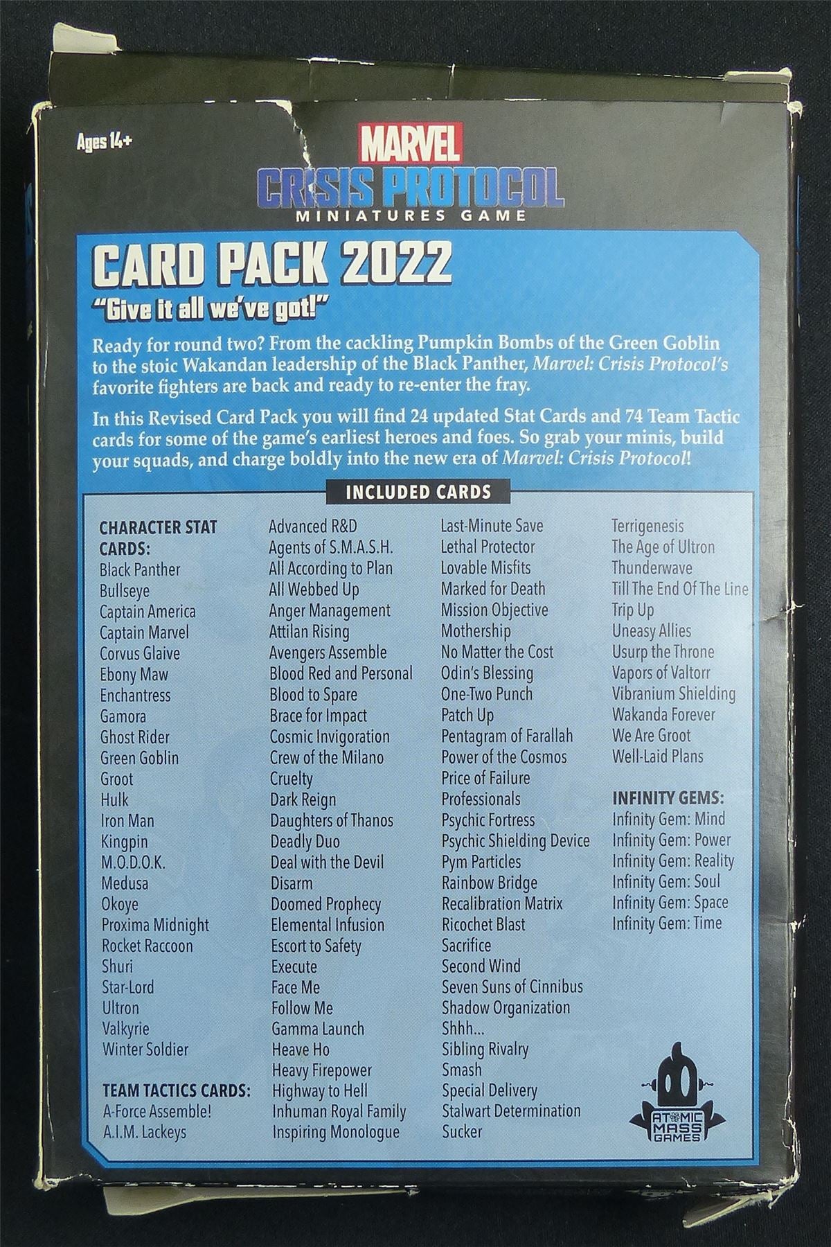 Marvel Crisis Protocol Miniatures Game: Card pack 2022 #E4