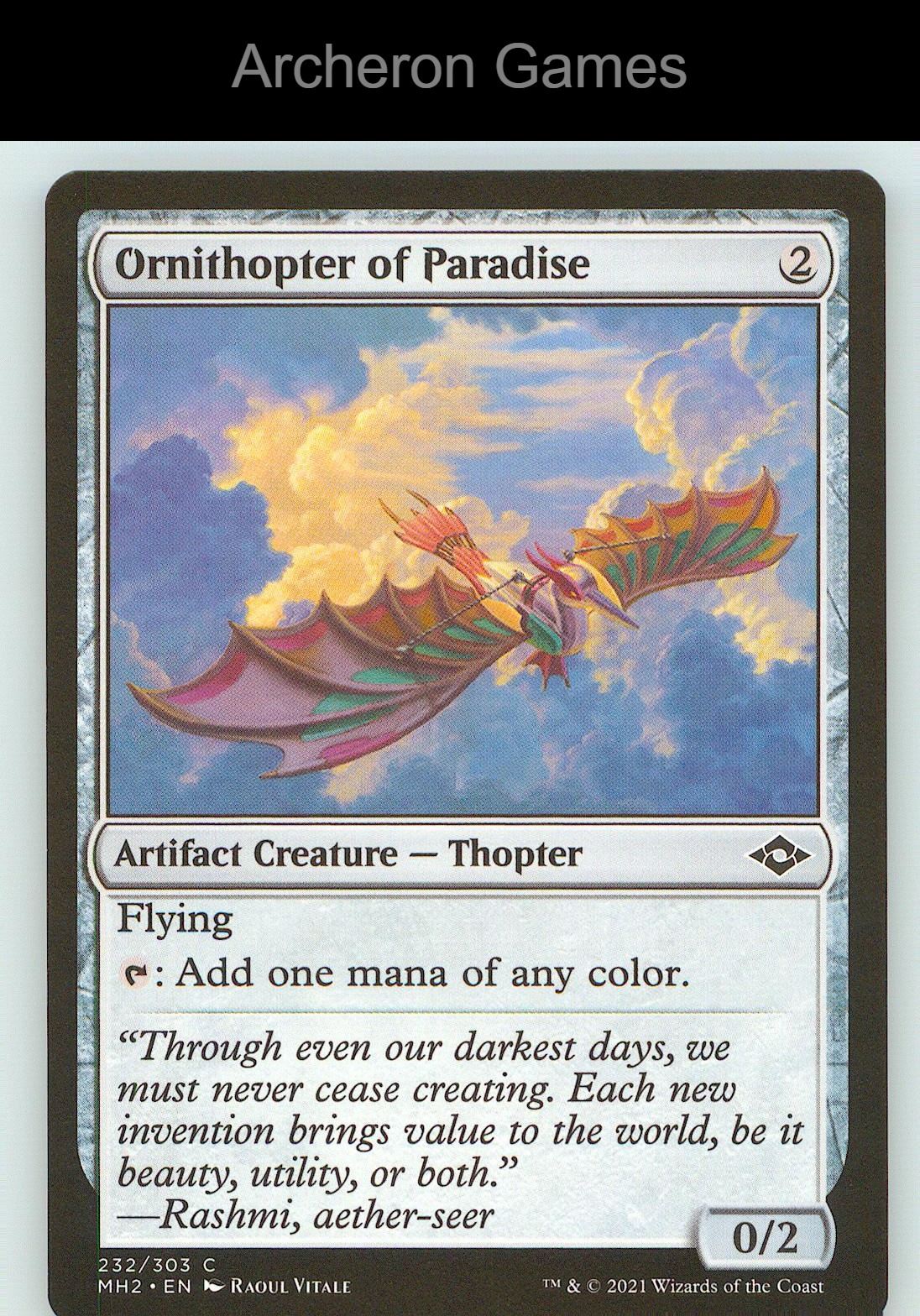Ornithopter of Paradise MH2 232 C MTG Card NM/EX+