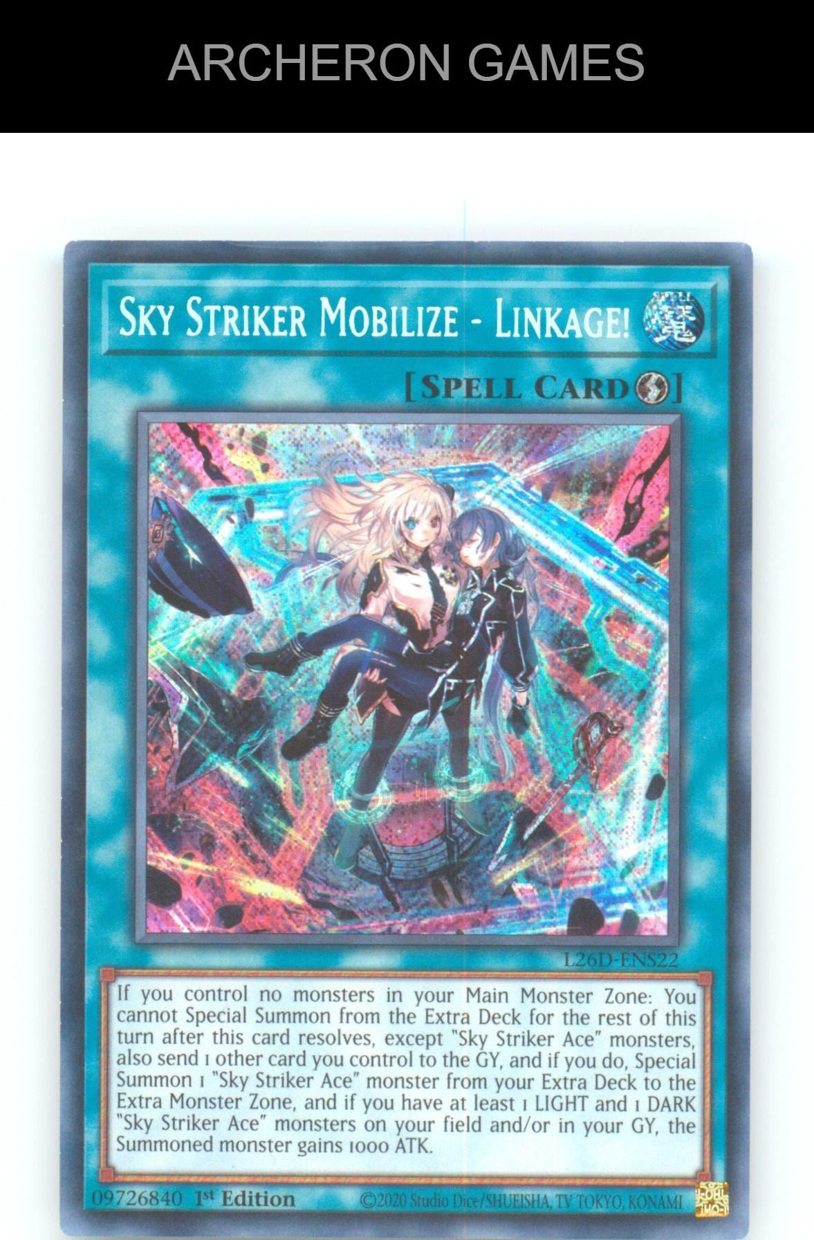 Sky Striker Mobilize - Linkage! (Secret Rare) SEC YUGIOH Card 1st Edition