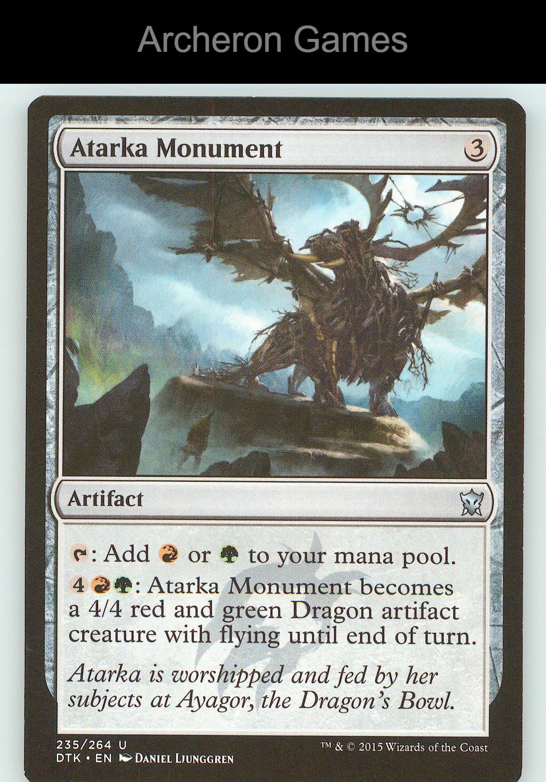 Atarka Monument DTK 235 UC MTG Card NM/EX+
