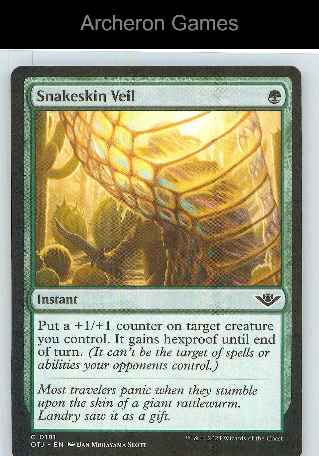 Snakeskin Veil OTJ 181 C MTG Card NM/EX+