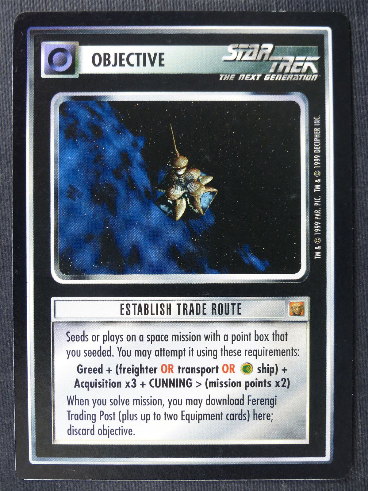 Establish Trade Route - NG - Star Trek Cards #10Q