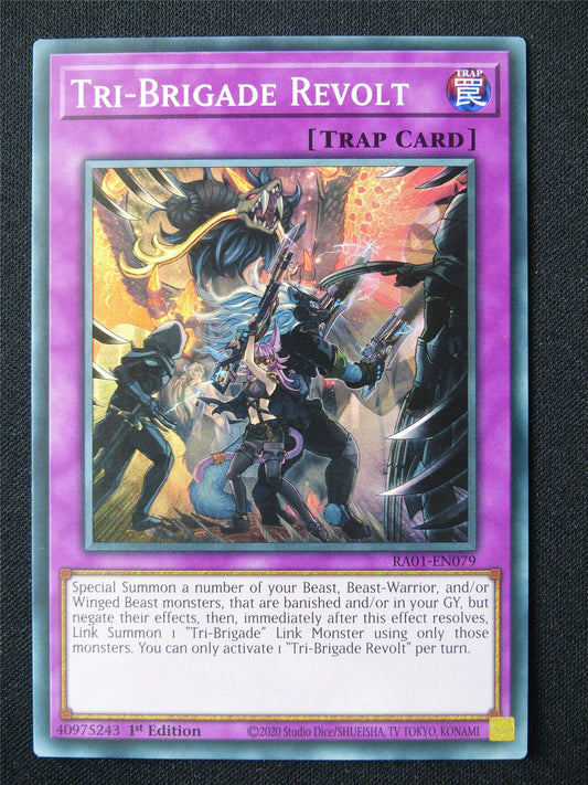 Tri-Brigade Revolt RA01 Super Rare - 1st ed Yugioh Card #7A