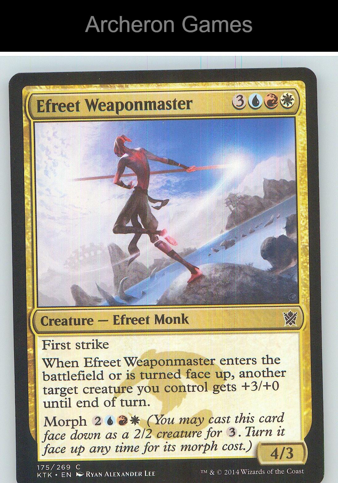 Efreet Weaponmaster KTK 175 C MTG Card NM/EX+