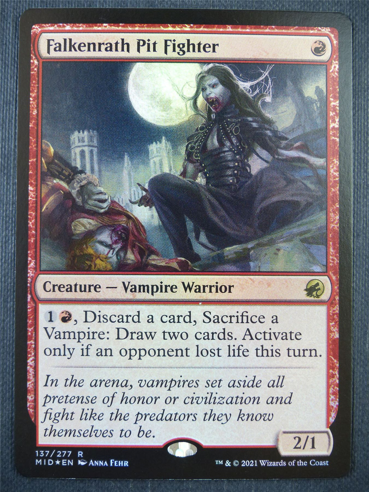 Falkenrath Pit Fighter Foil - Mtg Card #8RU