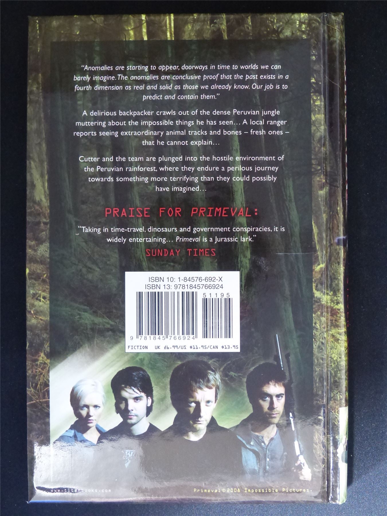 Primeval: Shadow of the Jaguar - Titan Novel Book Hardback #A0