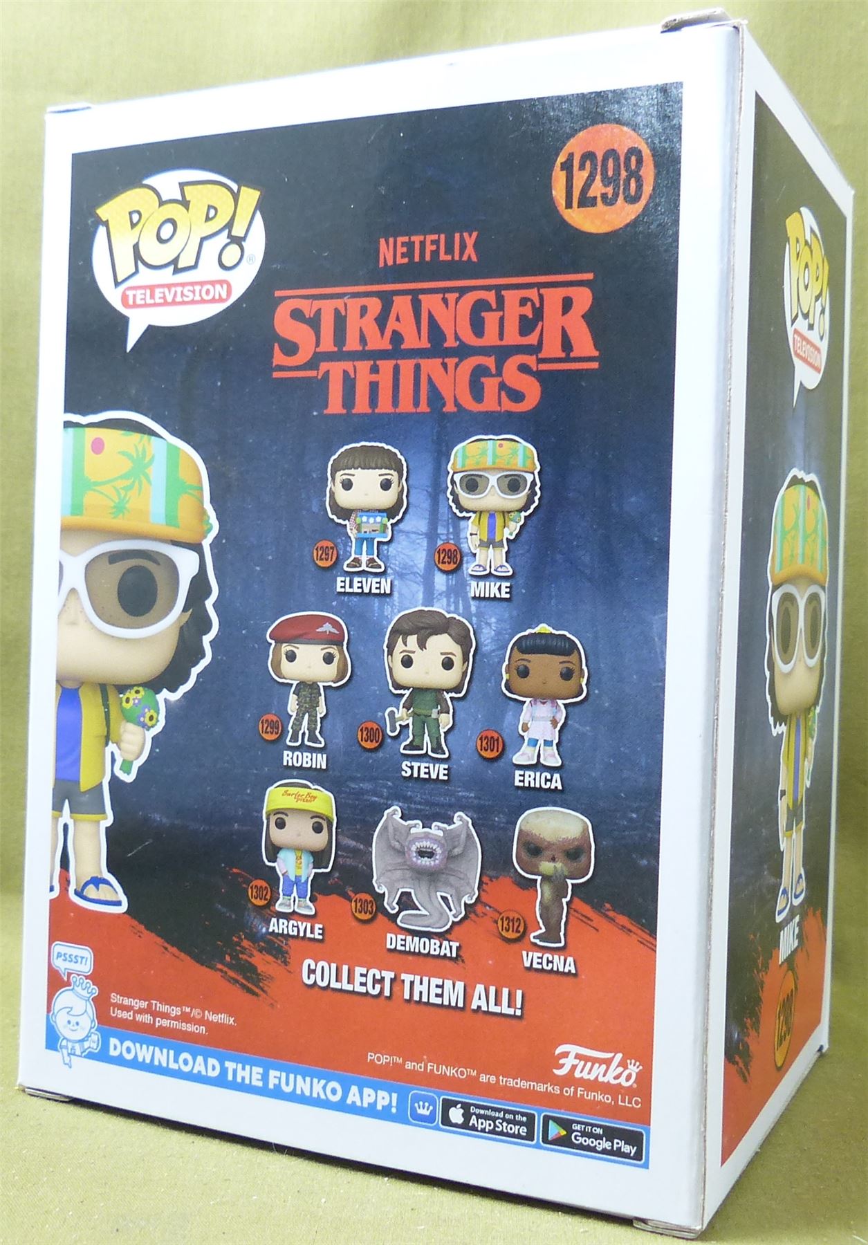 Mike 1298 - Stranger Things - Funko Pop! Figure #6AS