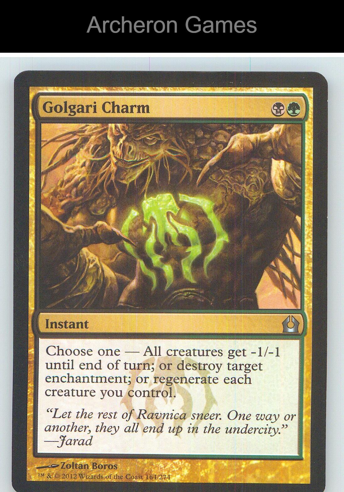 Golgari Charm RTR 164 UC MTG Card NM/EX+