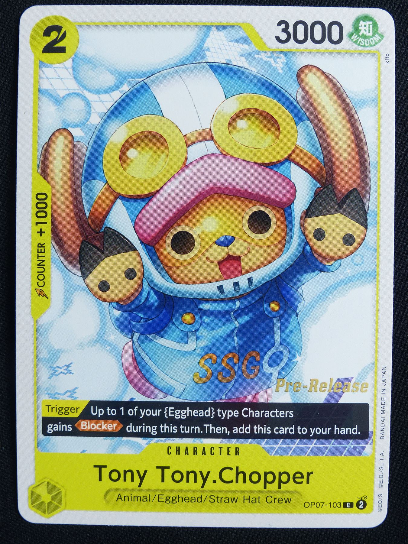Tony Tony Chopper OP07-103 Pre-Release Promo - One Piece Card #5PQ