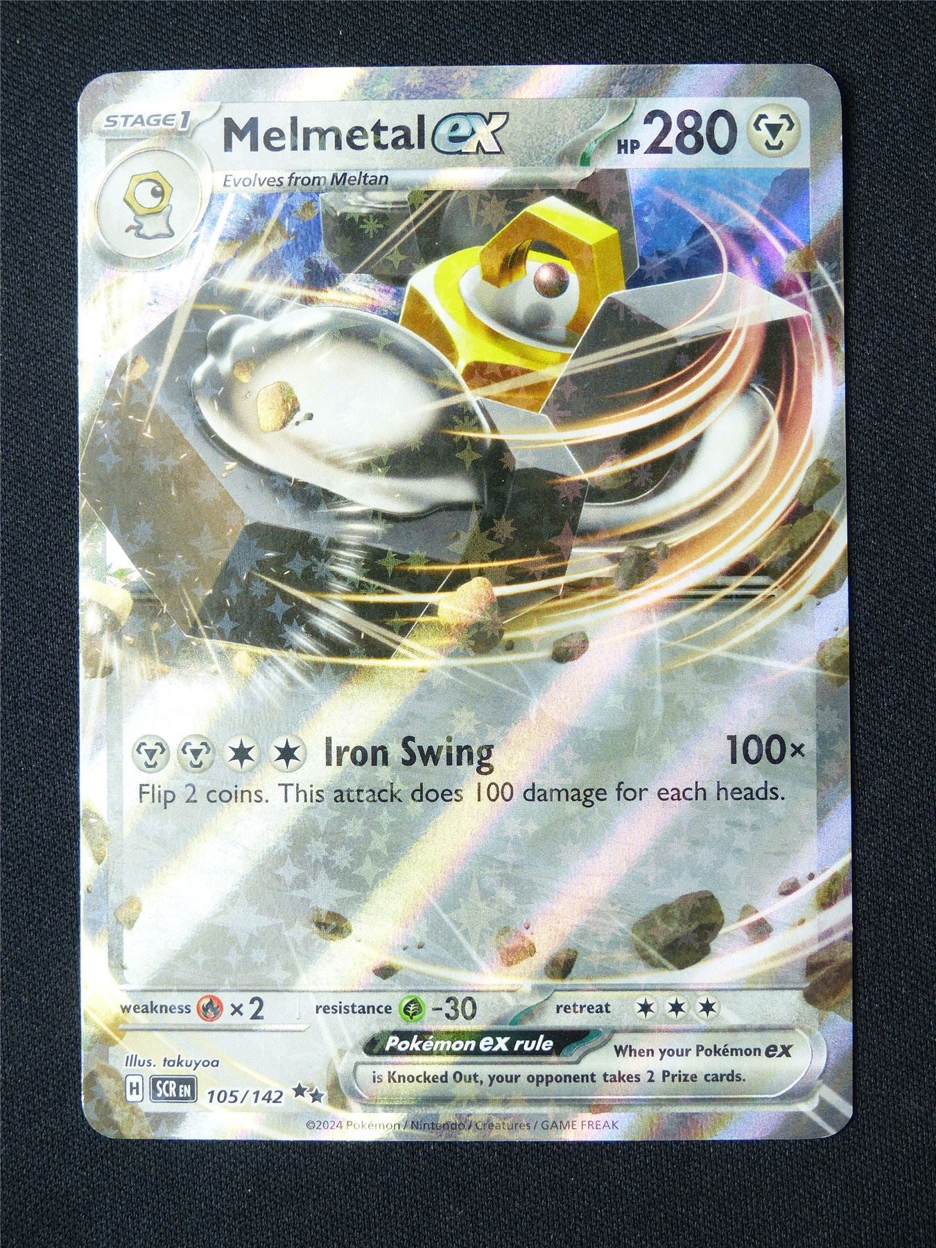 Melmetal EX 105/142 Holo - Pokemon Card #8XE