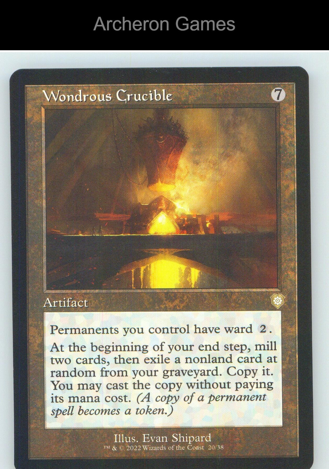 Wondrous Crucible (Retro Frame) BRC 20 R MTG Card NM/EX+