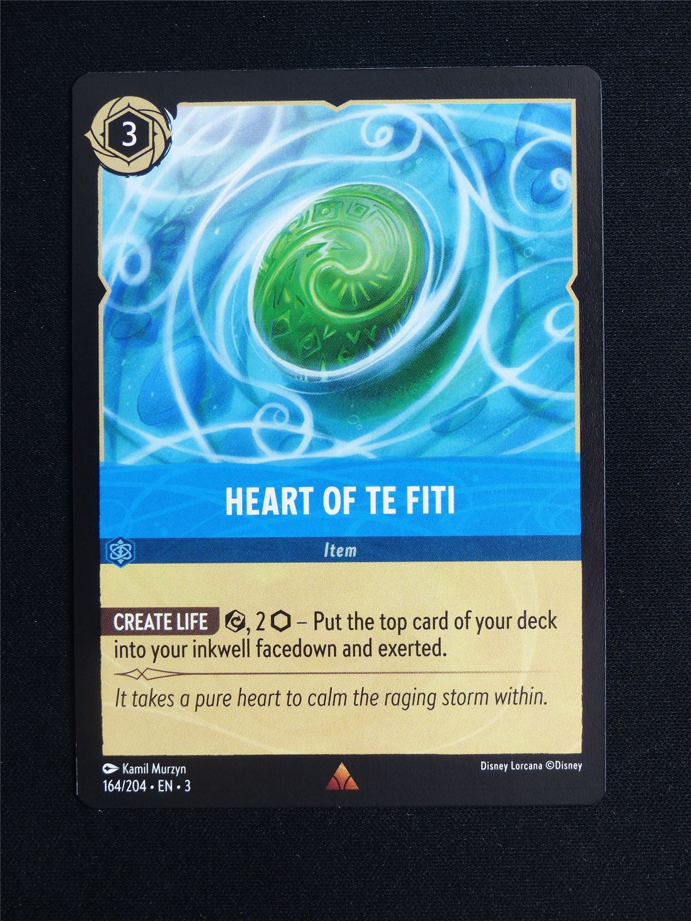 Heart of Te Fiti 164/204 - Lorcana Card #20A