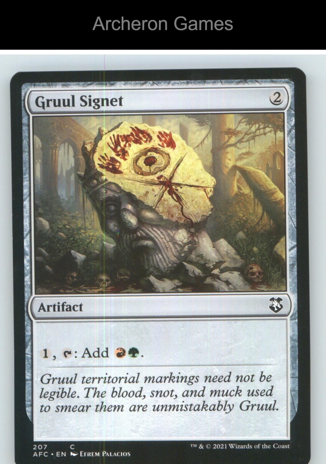 Gruul Signet AFC 207 C MTG Card NM/EX+