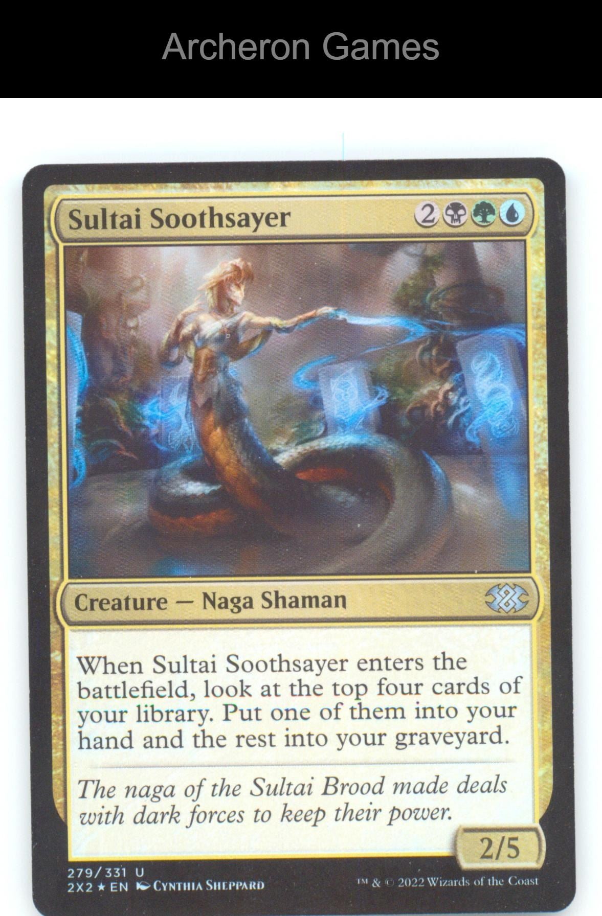 Sultai Soothsayer 2X2 279 UC MTG Card Double Masters 2022 Foil