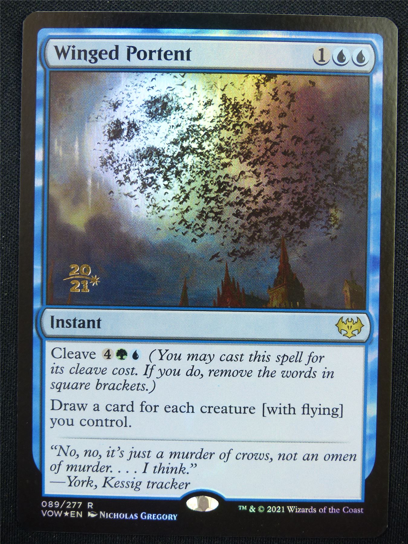 Winged Portent Pre-Release Promo Foil - VOW - Mtg Card #1FD