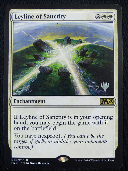 Leyline of Sanctity Promo stamped - M20 - Mtg Card #17U