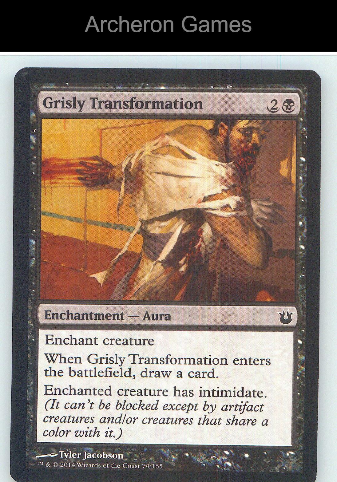 Grisly Transformation BNG 74 C MTG Card NM/EX+
