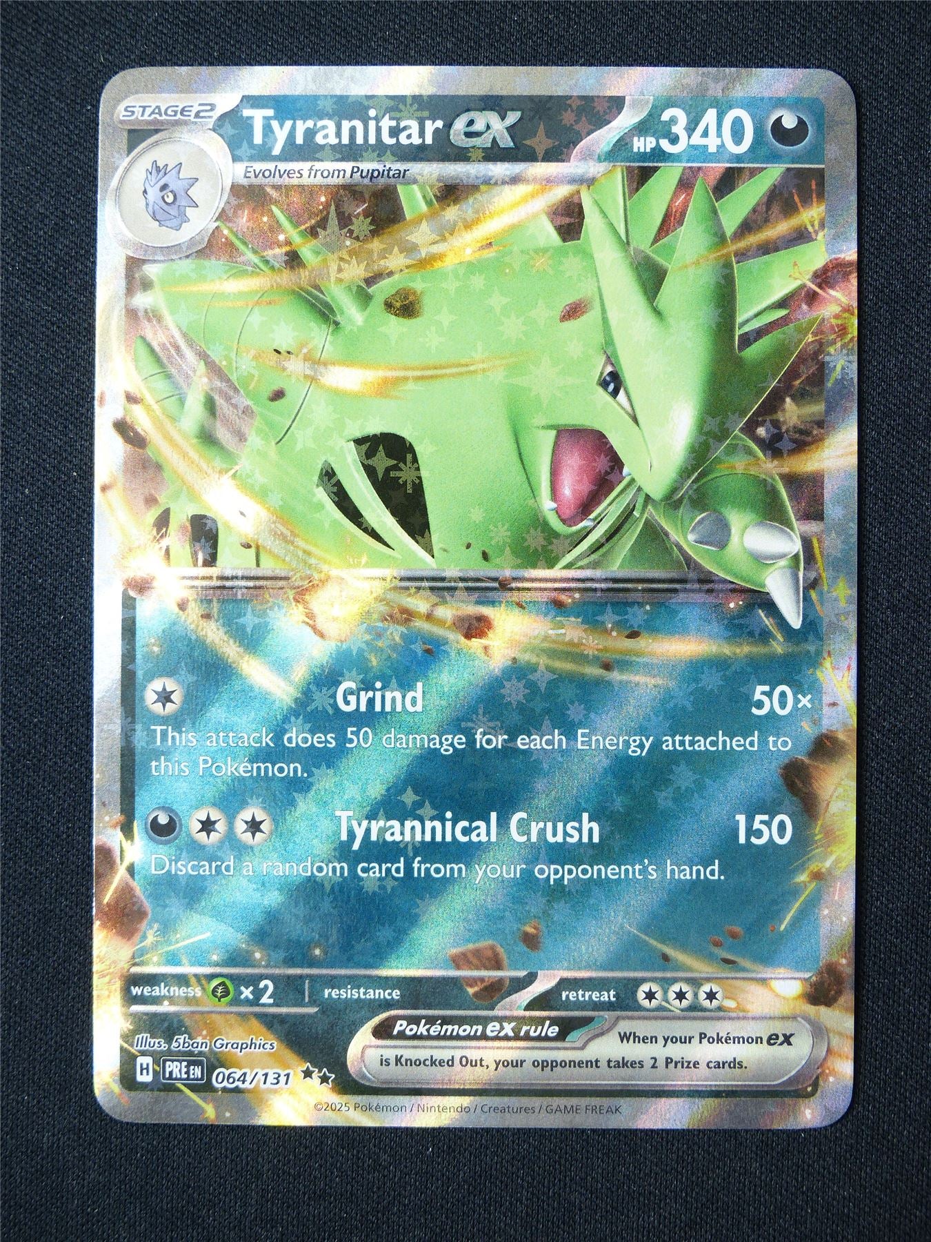 Tyranitar EX 064/131 Holo - Pokemon Card #8QO