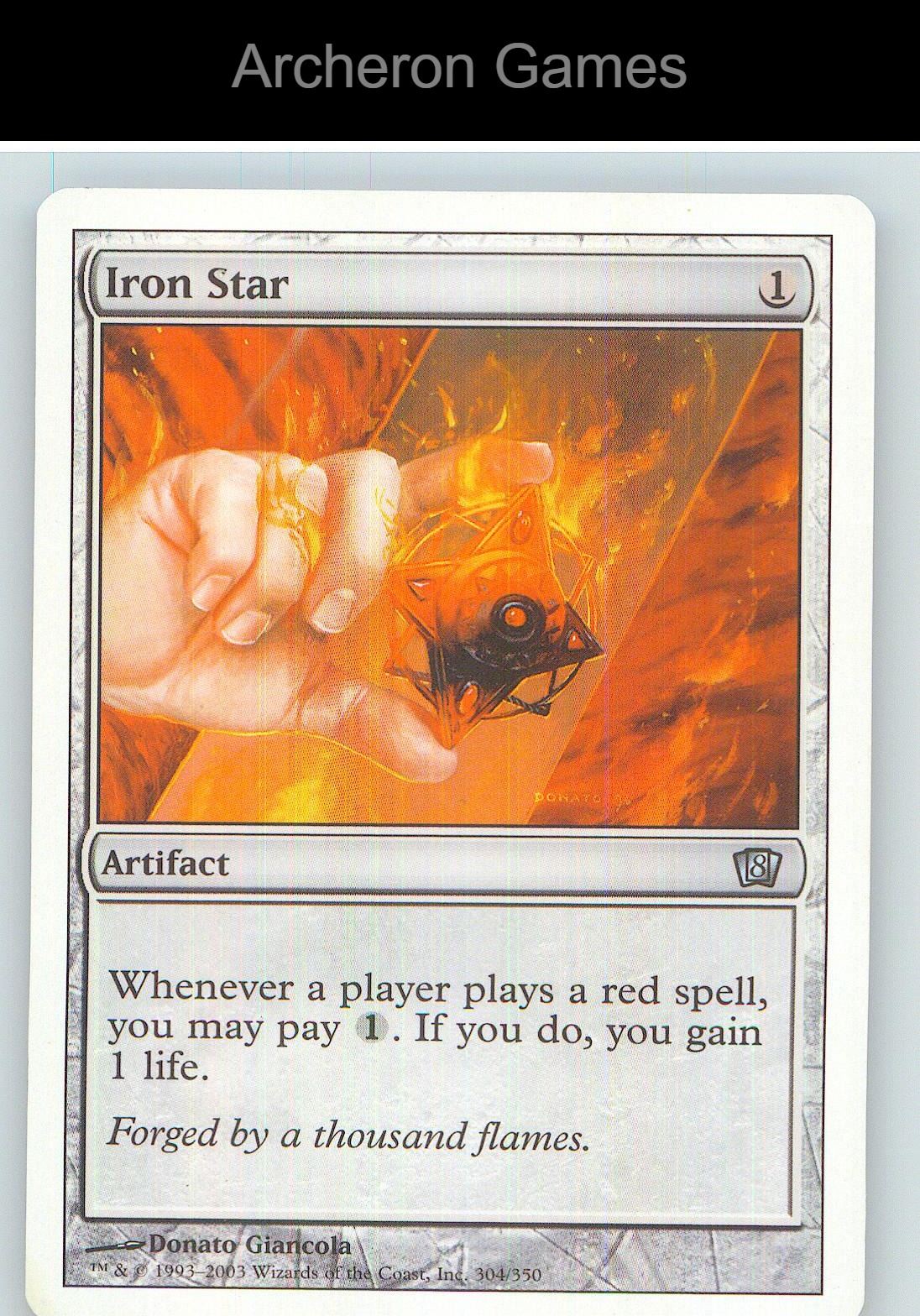 Iron Star 8ED 304 UC MTG Card NM/EX+