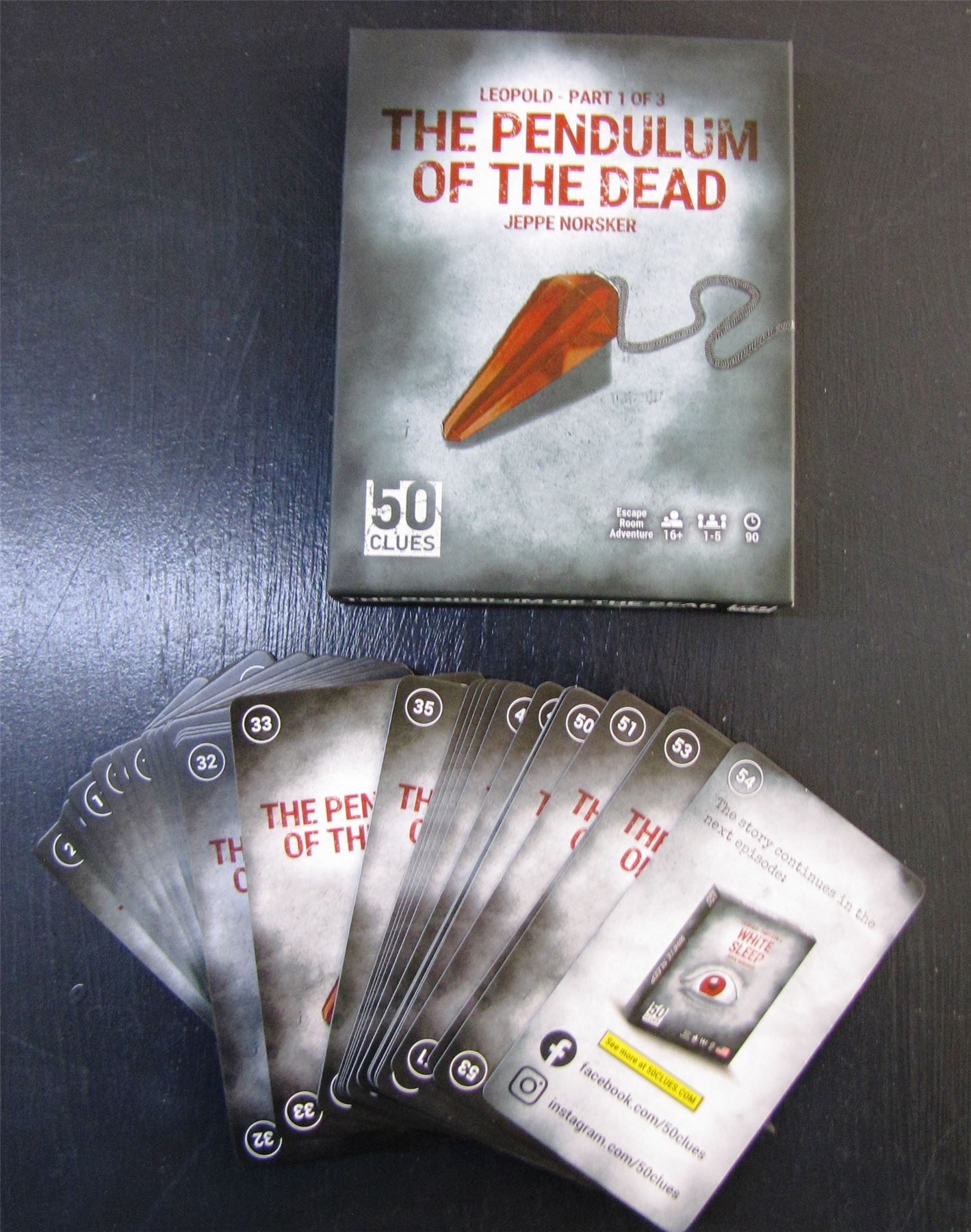 50 CLUES PART 1-3 card game - Board game #P8