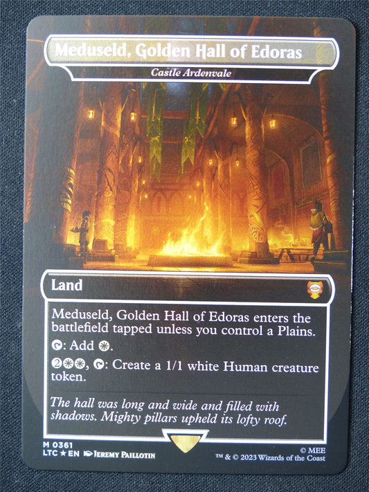 Meduseld Golden Hall of Edoras Borderless Foil - LTC - Mtg Card #13