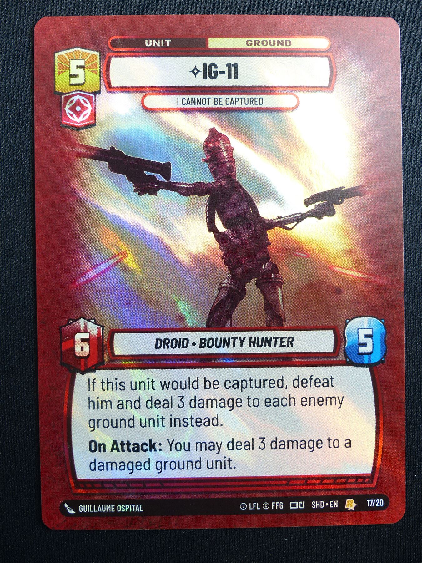 IG-11 17/20 Promo Foil - Star Wars Unlimited Card #4I0