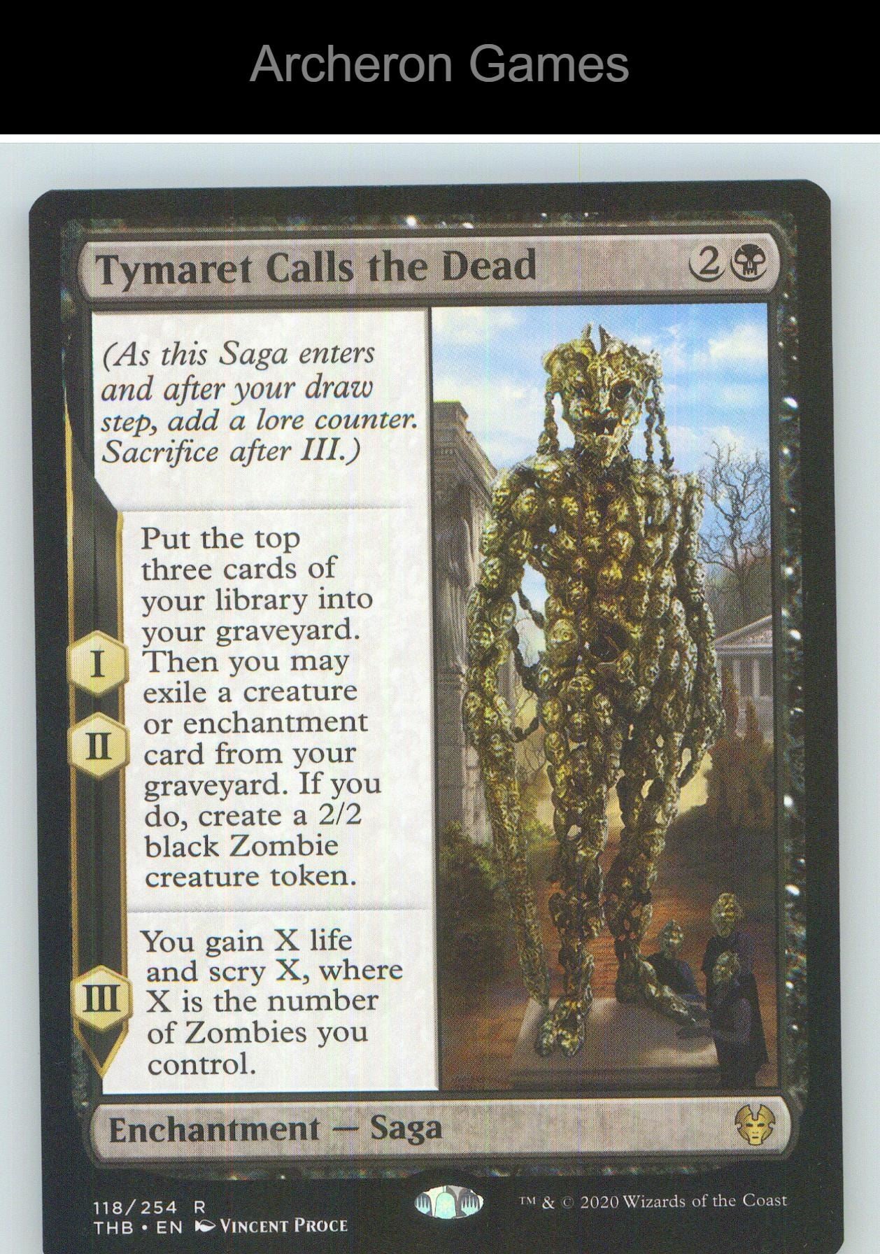 Tymaret Calls the Dead THB 118 R MTG Card NM/EX+