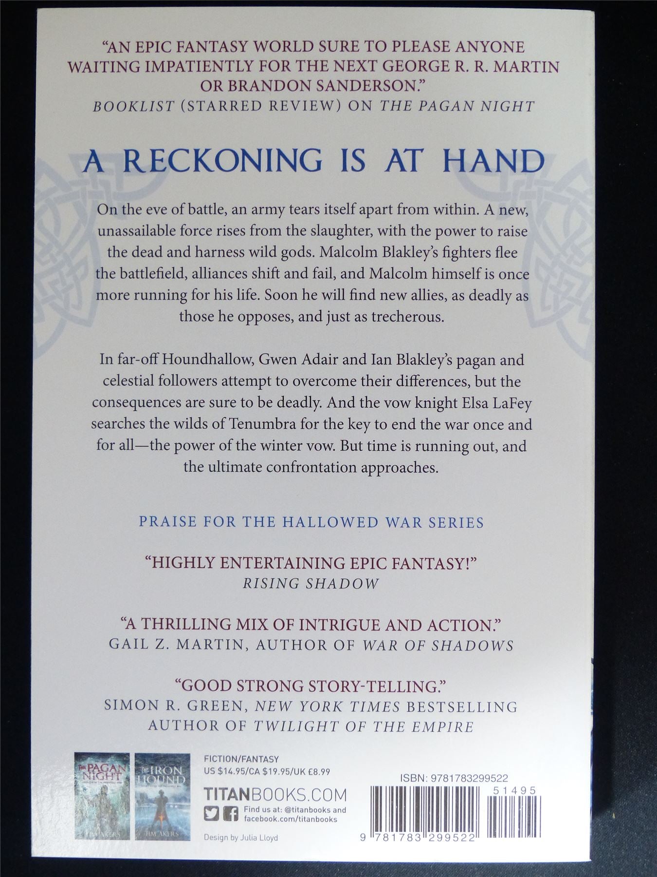 The Winter Vow - Titan Novel Book Softback #6U