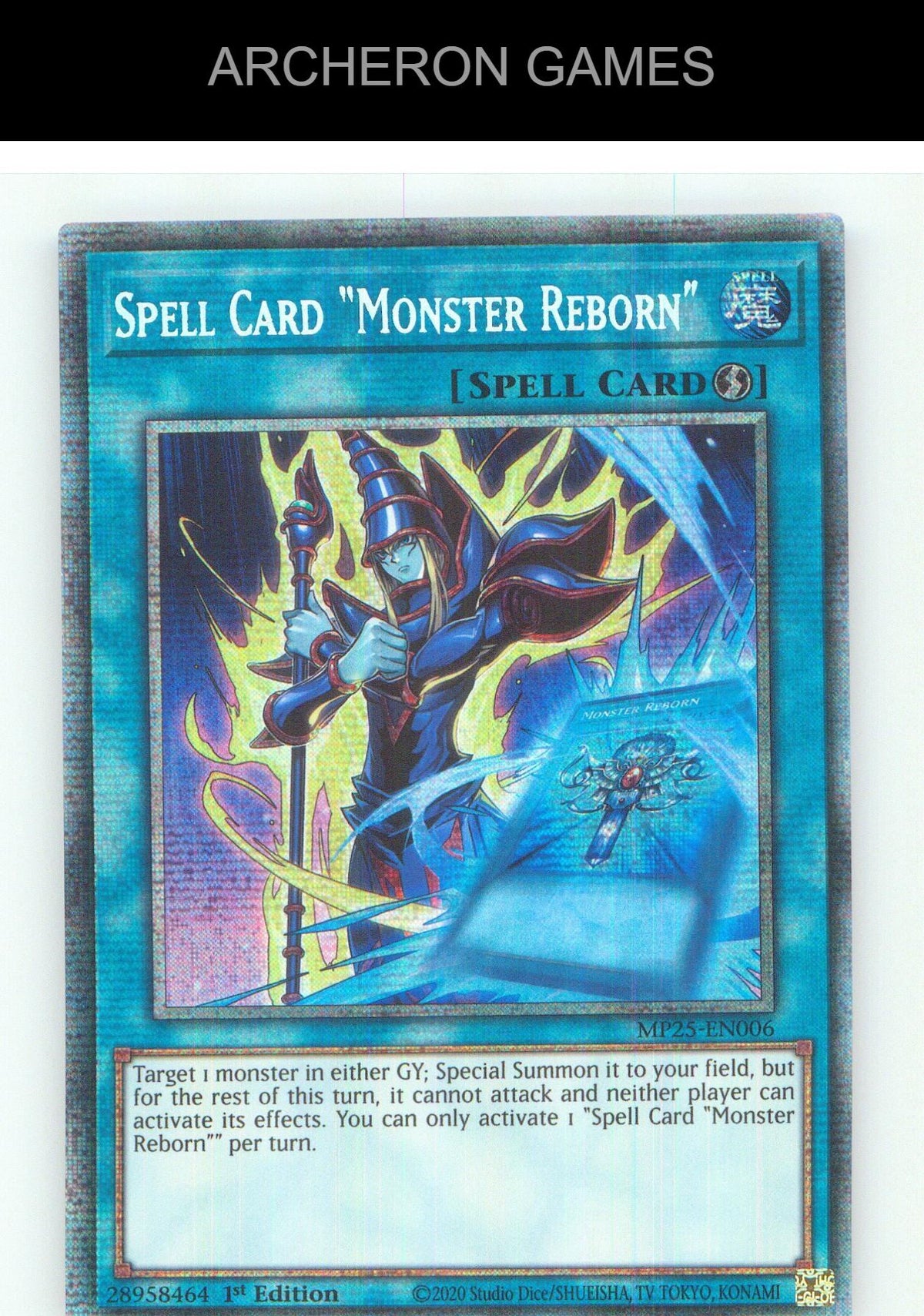 Spell Card "Monster Reborn" Starlight Rare YUGIOH Card 1st Edition