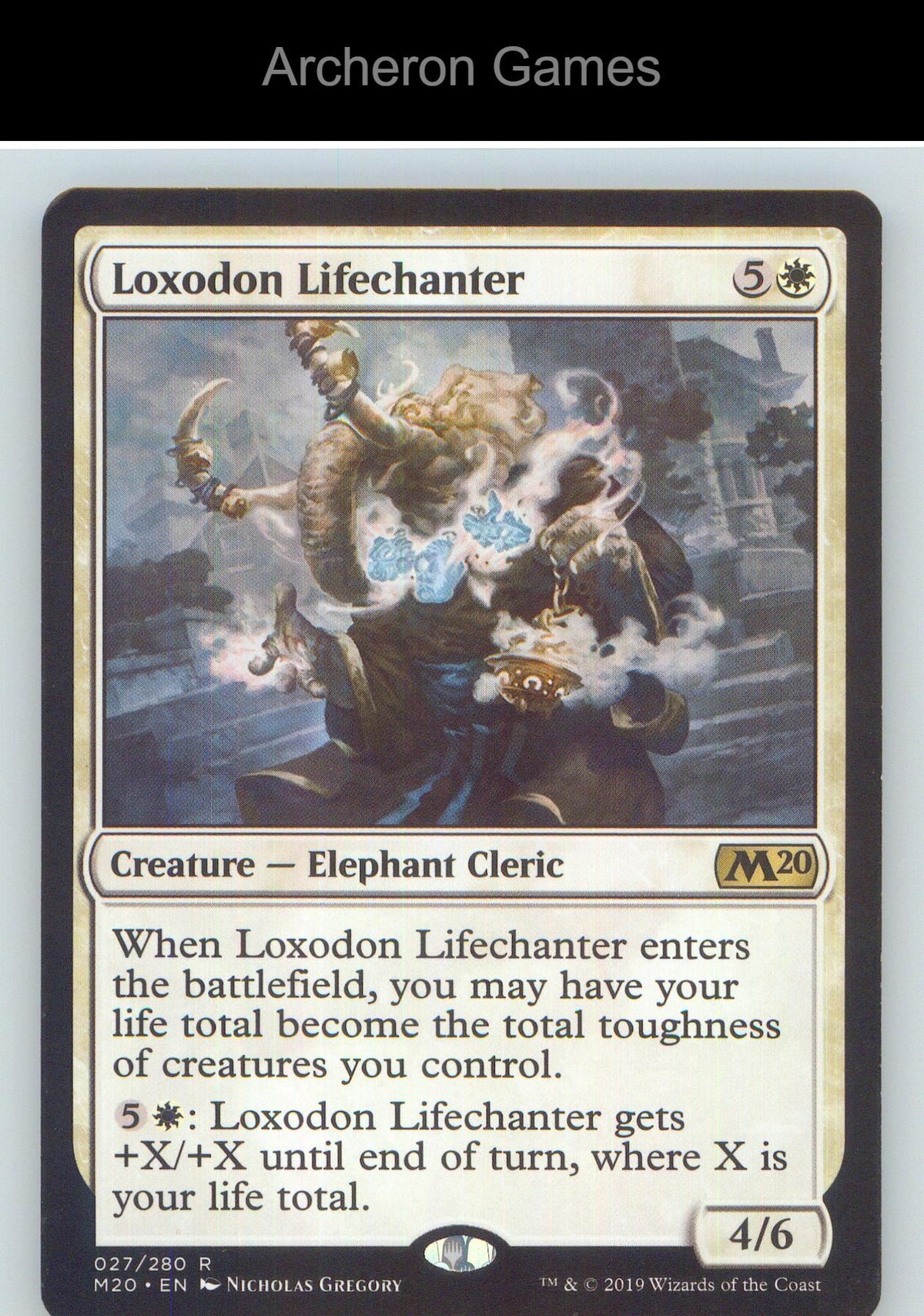 Loxodon Lifechanter M20 27 R MTG Card NM/EX+