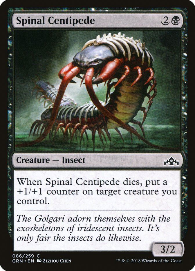 Spinal Centipede - Guilds of Ravnica grn