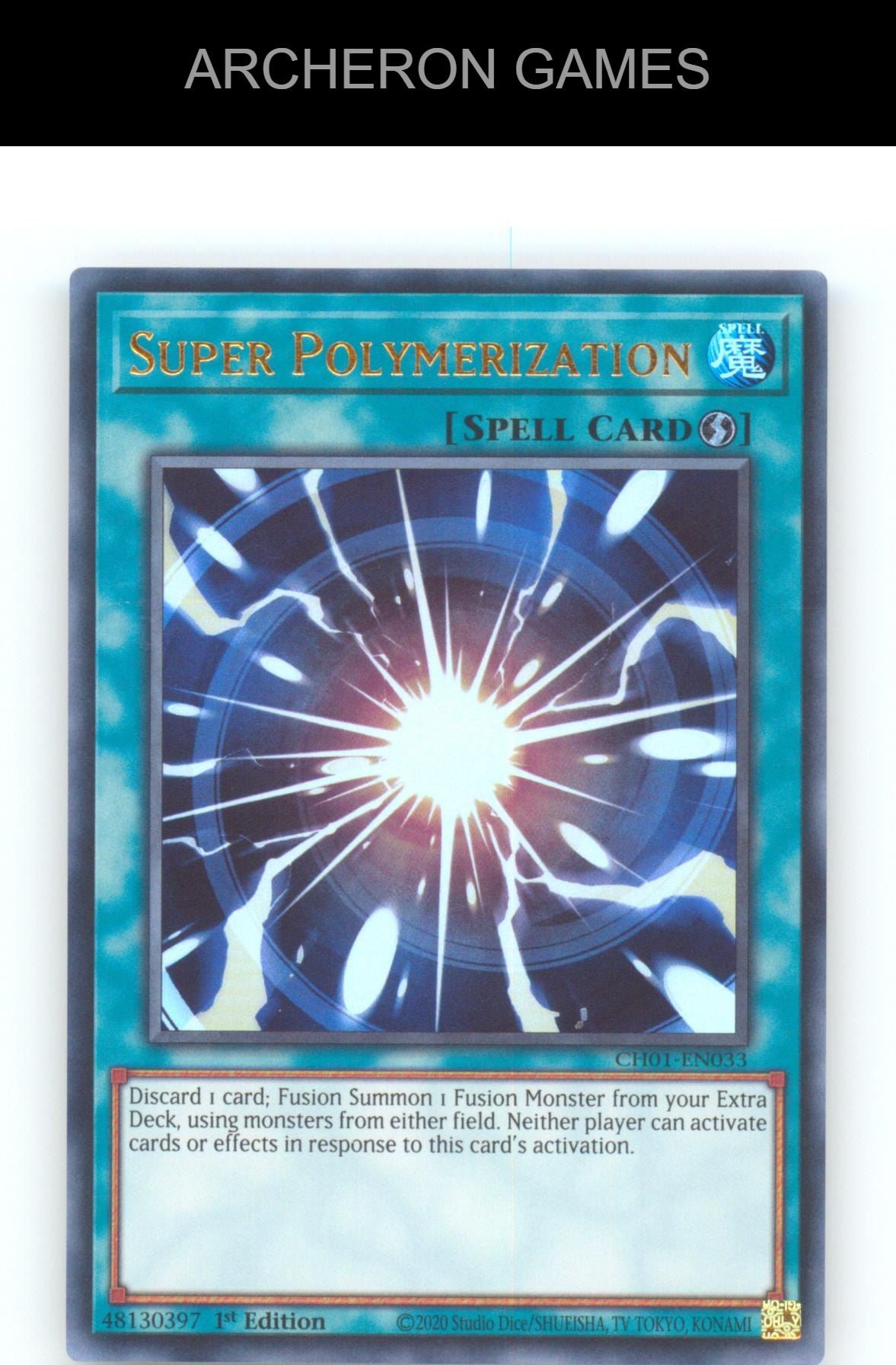 Super Polymerization Ultra Rare YUGIOH Card 1st Edition