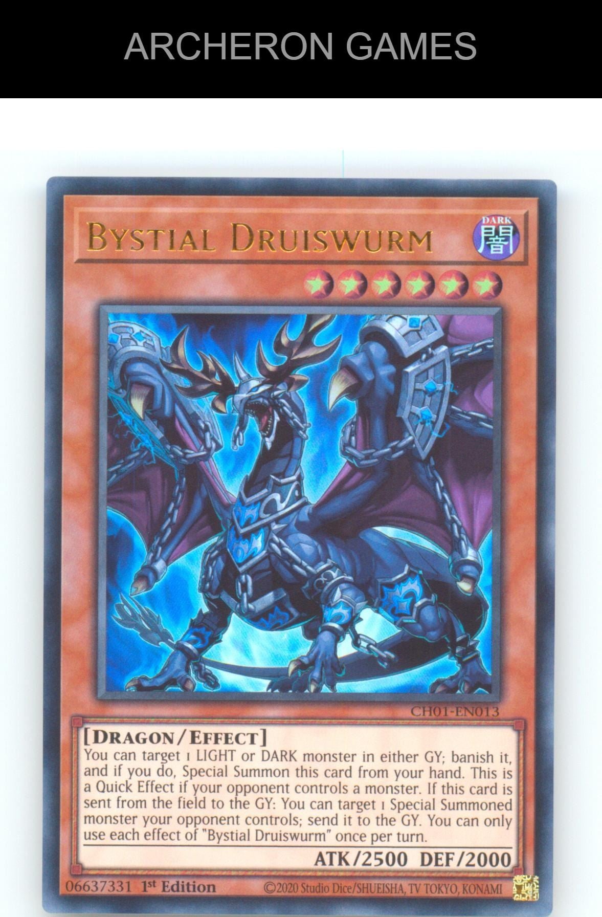 Bystial Druiswurm Ultra Rare YUGIOH Card 1st Edition