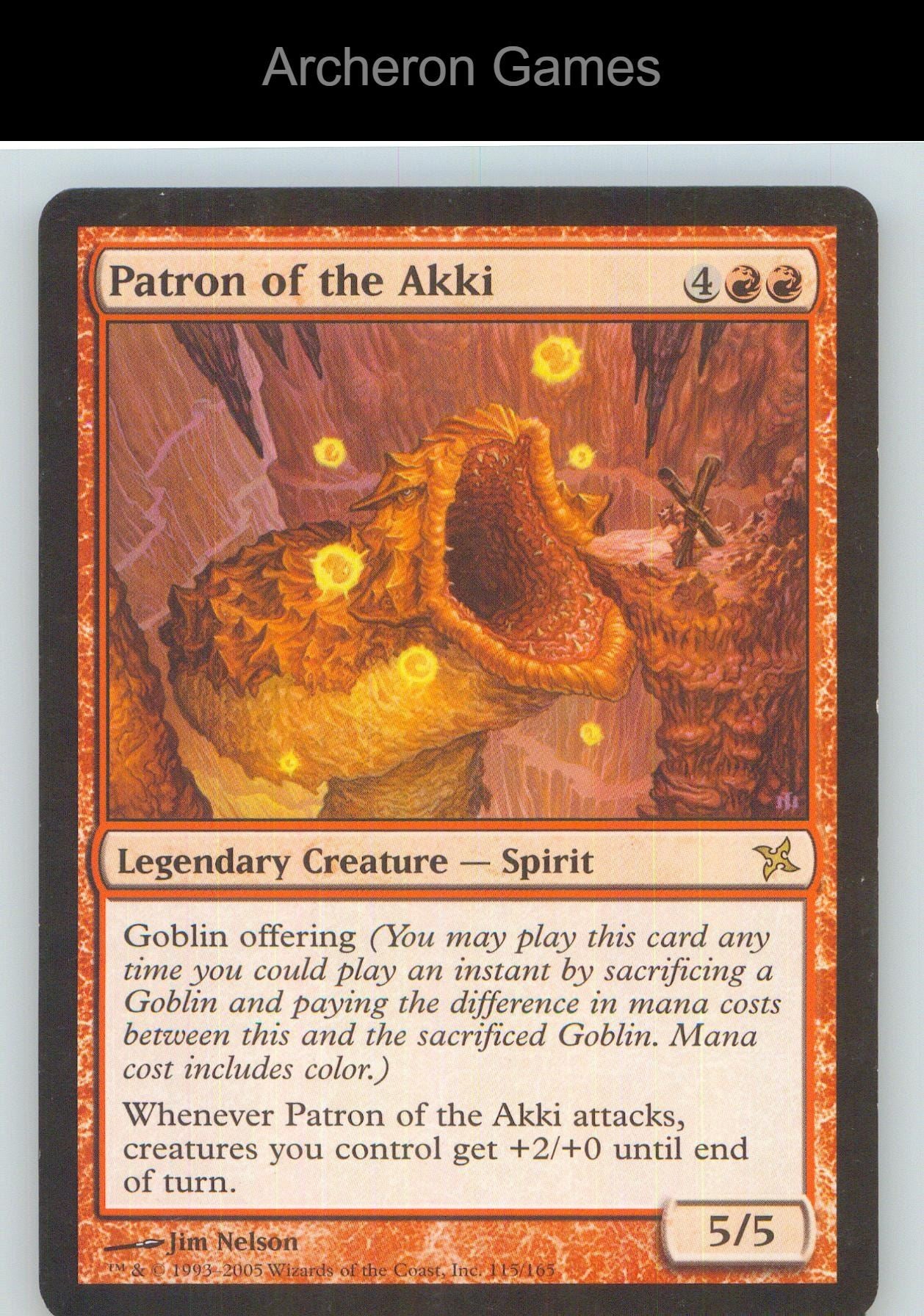 Patron of the Akki BOK 115 R MTG Card NM/EX+