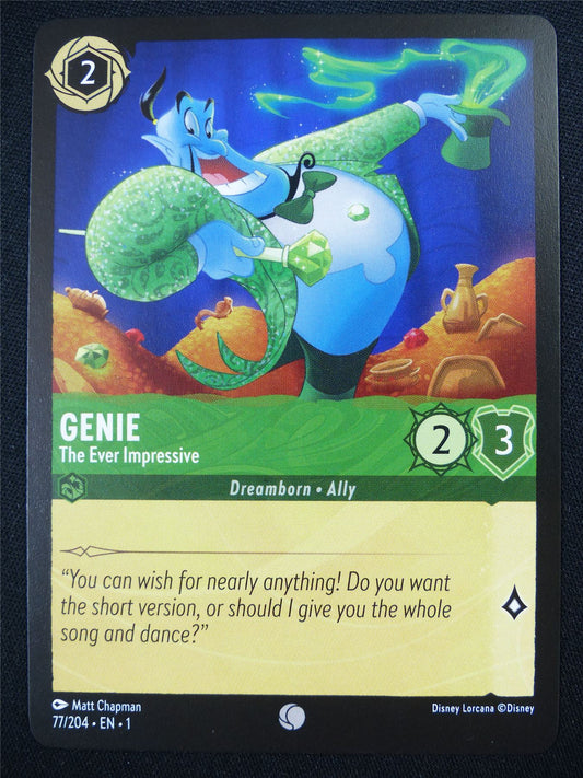 Genie The Ever Impressive 77/204 - Lorcana Card #4R5