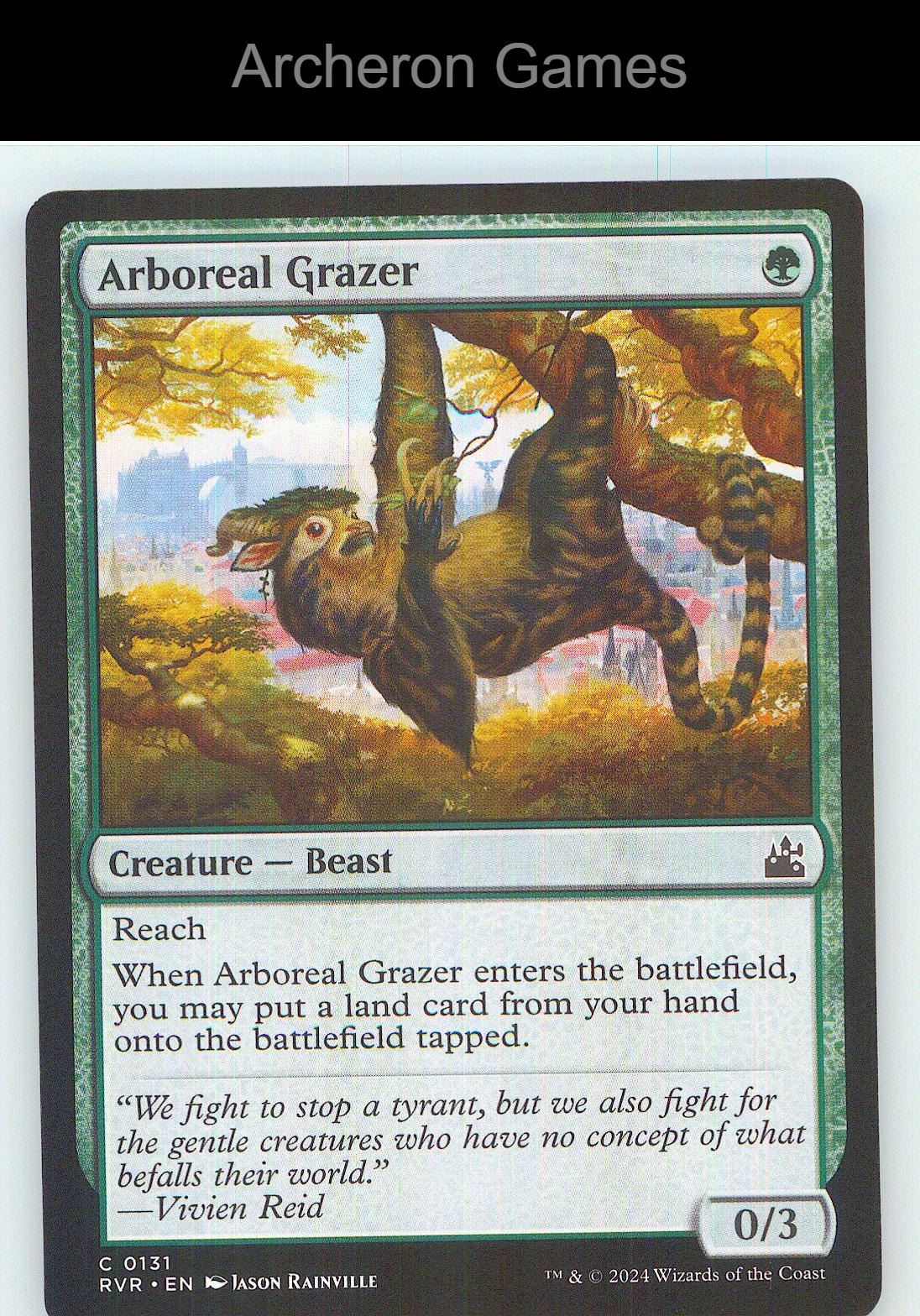 Arboreal Grazer RVR 131 C MTG Card NM/EX+